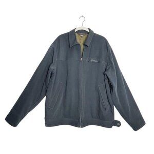 Cloudveil Men's Zip Canvas Western Trucker Jacket in Gray Blue - Sz L